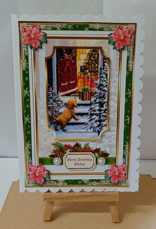 Christmas Snowy Greetings Topper 1 by Jackie Odonnell