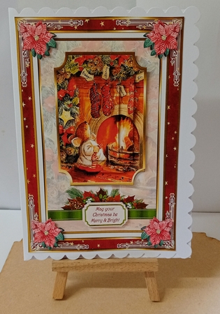 Christmas Stockings Decoupage Topper 1 by Jackie Odonnell