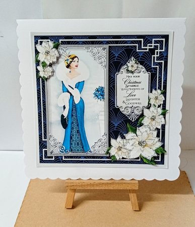 Art Deco Christmas Ladies Blue Series MiniKit-1 by Jackie Odonnell