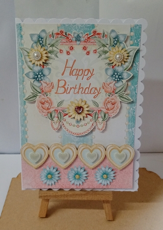 Vintage Floral Frame by Jackie Odonnell