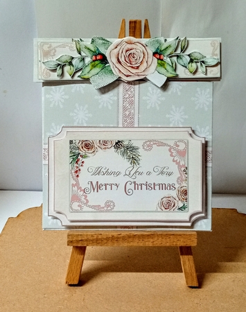 Gentle Winter Gift Box Surprise Card by Jackie Odonnell