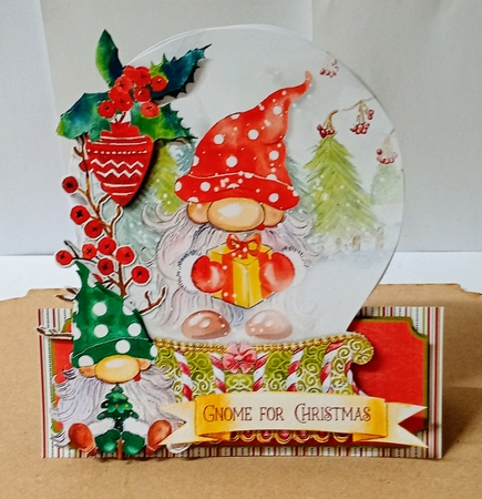 Christmas Gnomie Snow Globe Mini Kit by Jackie Odonnell