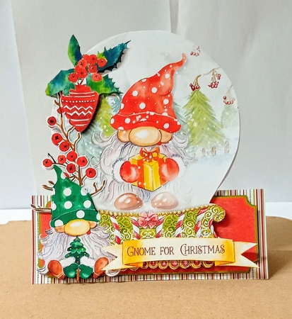 Christmas Gnomie Snow Globe Mini Kit by Jackie Odonnell