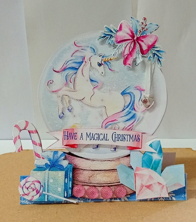 Enchanted Unicorn Snow Globe Mini Kit by Jackie Odonnell