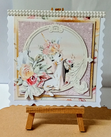 Beauty and the Unicorn 2 Card Front and Inserts Kit by Jackie Odonnell