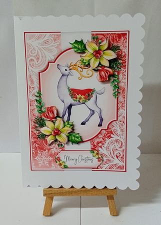 Reindeer 7x5 inch No 3 by Jackie Odonnell