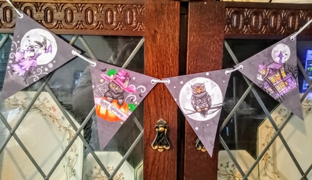 Halloween Bunting by Jackie Odonnell