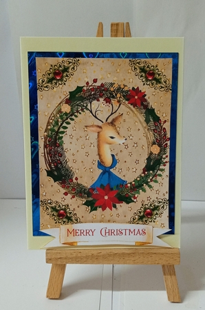 4 Christmas reindeer toppers by Jackie Odonnell