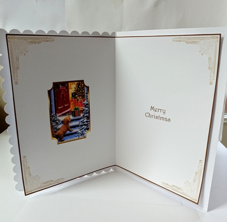 Christmas Snowy Greetings Insert 1 by Jackie Odonnell