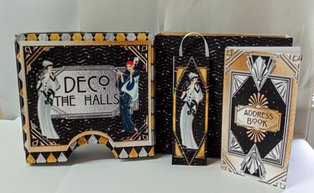 Deco the Halls Storage Box and Address Book by Jackie Odonnell