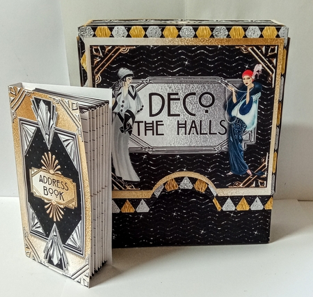 Deco the Halls Storage Box and Address Book by Jackie Odonnell