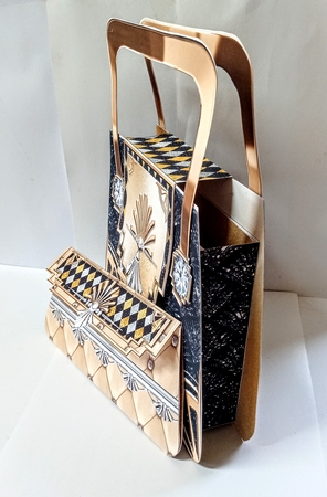 Deco the Halls Selection Box Gift Handbag & Gift Card/ Money Wallet Purse. by Jackie Odonnell