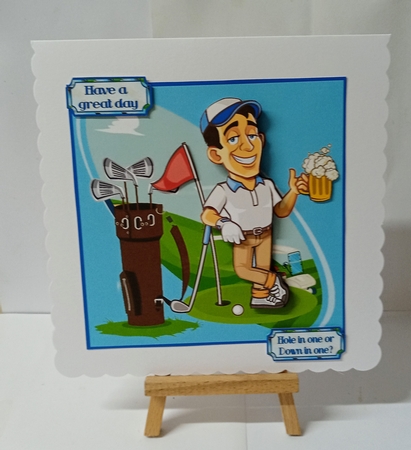 On the golf course by Jackie Odonnell