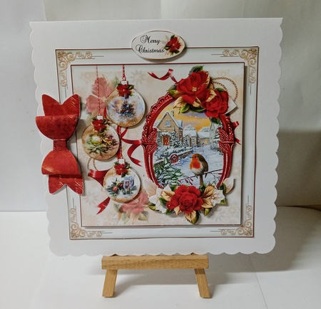 Floral Scenic Christmas 4 Mini Page Kit by Jackie Odonnell