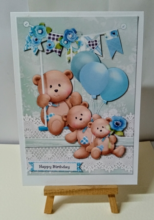 A5 Birthday Bears by Jackie Odonnell