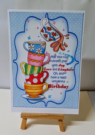 Your cup runneth over decoupage by Jackie Odonnell
