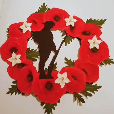 Never Forget, 3d Wreath, Bunting and More Decoration Kit by Jackie Odonnell