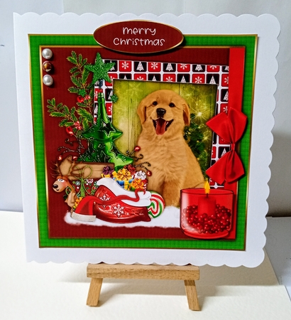 Christmas Dog 1 by Jackie Odonnell