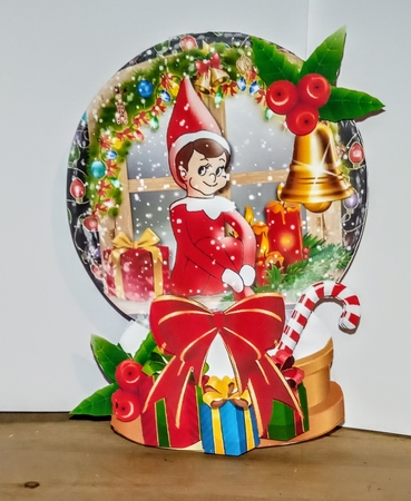 Elf on the Shelf Snow Globe Mini Kit by Jackie Odonnell