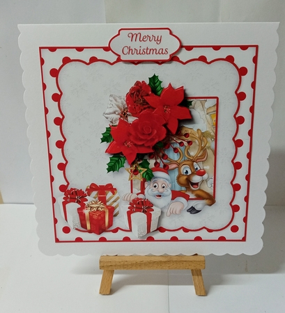Santa and Rudolph - Layered Card Mini Kit by Jackie Odonnell