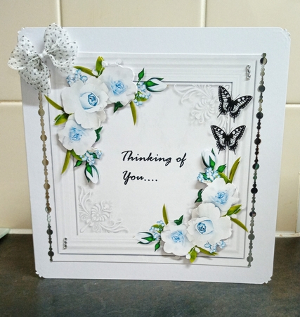 Topper  Vintage Roses  by Jackie Odonnell