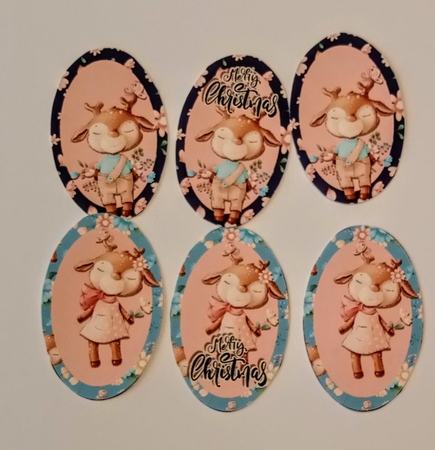 Reindeer Christmas Tags Sheet1 by Jackie Odonnell