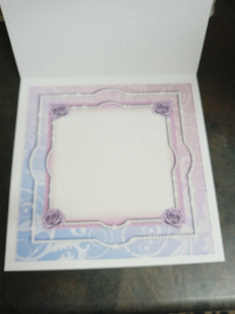 Beautiful Roses In Glitter Frame INSERT by Jackie Odonnell