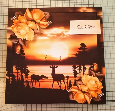 Stag Silhouette (Male Or Female) - Sunset by Jackie Odonnell