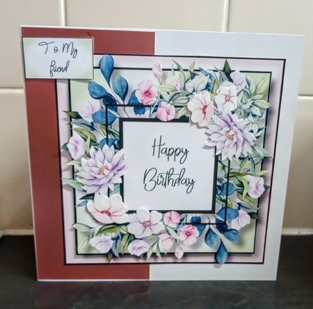 Floral Birthday Frame Bumper Kit by Jackie Odonnell