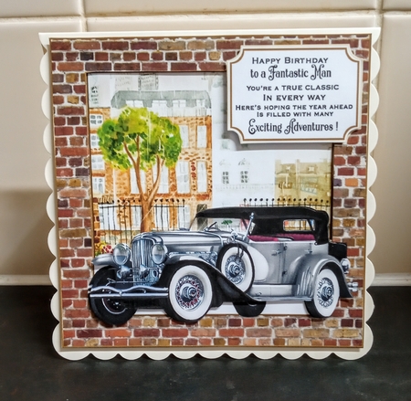 Framed vintage car card front 3 by Jackie Odonnell