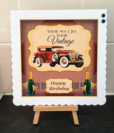 Vintage car card front 1 by Jackie Odonnell