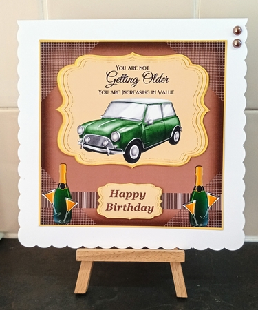 Vintage car card front 3 by Jackie Odonnell