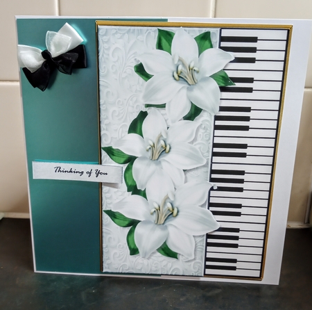 A5 Piano & Lilies   Mini Kit by Jackie Odonnell