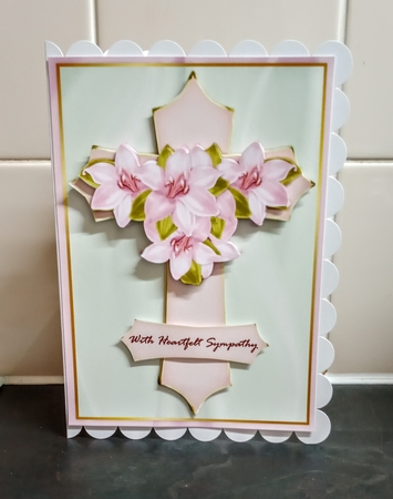 Sympathy Cross A5 Mini Kit by Jackie Odonnell