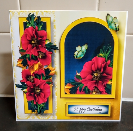 Floral Arched Frame - Poppies by Jackie Odonnell