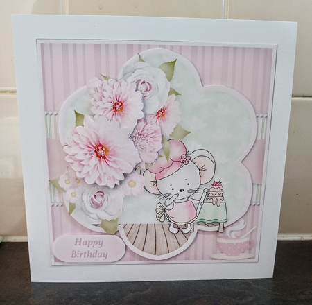 A Cake for You - Decoupage Card Mini Kit by Jackie Odonnell