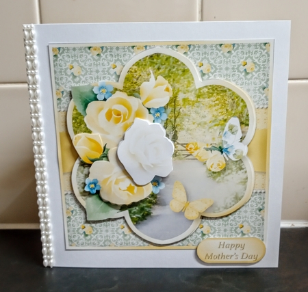 Yellow Roses - Decoupage Card Mini Kit by Jackie Odonnell