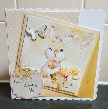 Little Spring Bunny #2 Treat Box, Card & Envelope Kit by Jackie Odonnell
