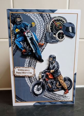 Motorbike Riders A5 by Jackie Odonnell