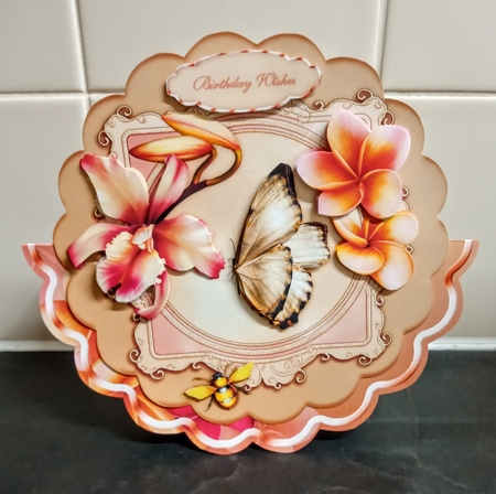 Opulent Orchids - Scallop Wobble Card Mini-kit by Jackie Odonnell