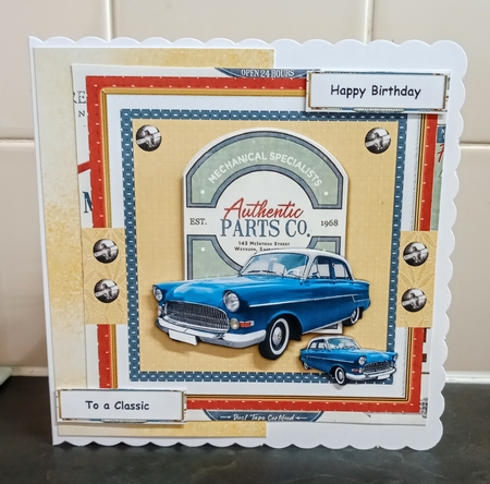 Kit 4 Male Cards Classic Cars by Jackie Odonnell