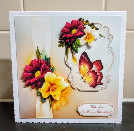 Spring Flowers - Square Card Mini-Kit by Jackie Odonnell