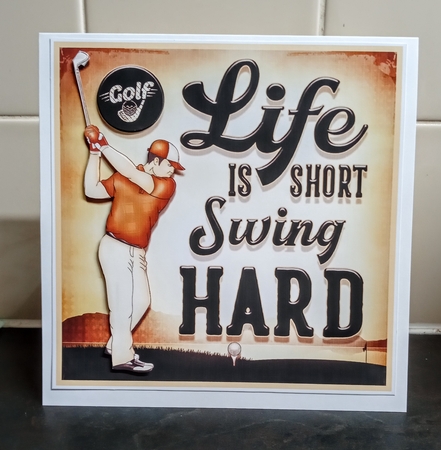 Male Vintage Golfer Card Mini Kit by Jackie Odonnell