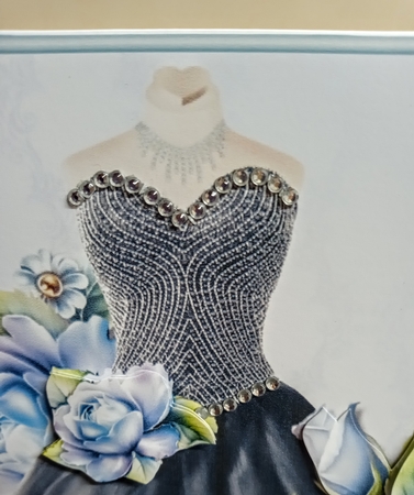 Stunning Dress & Roses Mini Kit by Jackie Odonnell