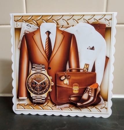 Male Brown Card For All Occasions Mini Kit by Jackie Odonnell