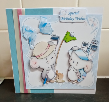 8x8 Lets play golf mini kit by Jackie Odonnell