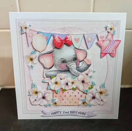 Elephants Birthday Numbers Kit-3 by Jackie Odonnell