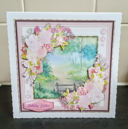 8x8 Mini Kit, Spring Morning Roses  by Jackie Odonnell
