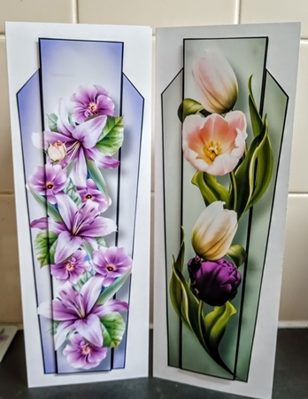 Art Deco Floral Lge DL Bumper Kit by Jackie Odonnell