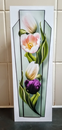 Art Deco Floral Lge DL Bumper Kit by Jackie Odonnell